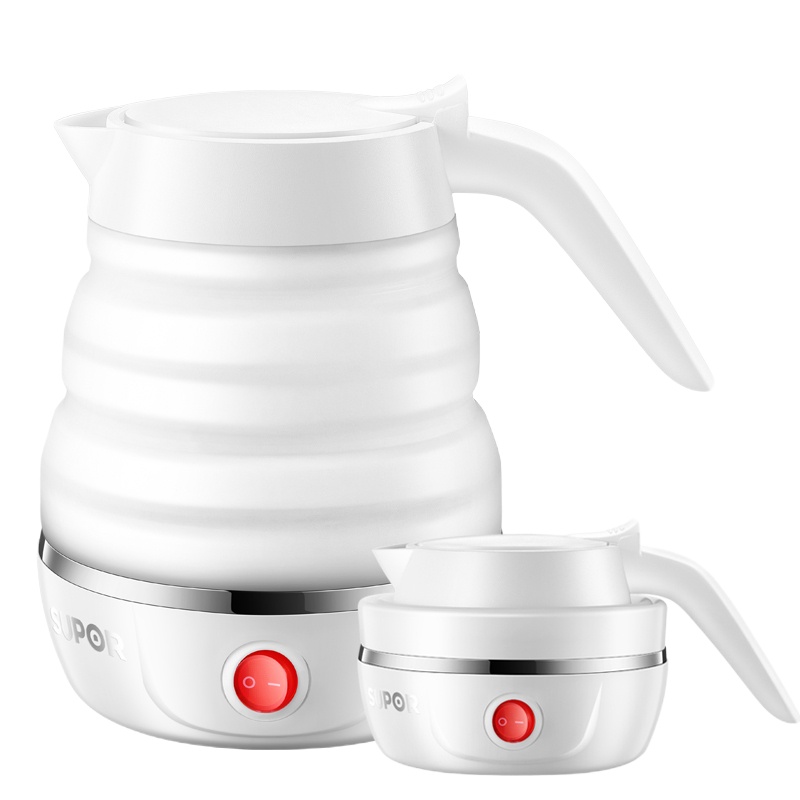 苏泊尔(SUPOR)折叠水壶SW-06J001 0.6L 食品级壶体 双电压随时切换 食品级硅胶壶体 自由伸缩(XF)