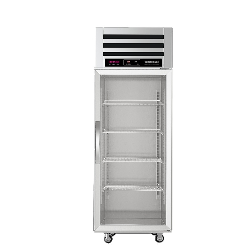 乐创(lecon)商用单门展示柜 立式保鲜陈列柜460L工程豪华款全冷藏 LC-J-CLB46