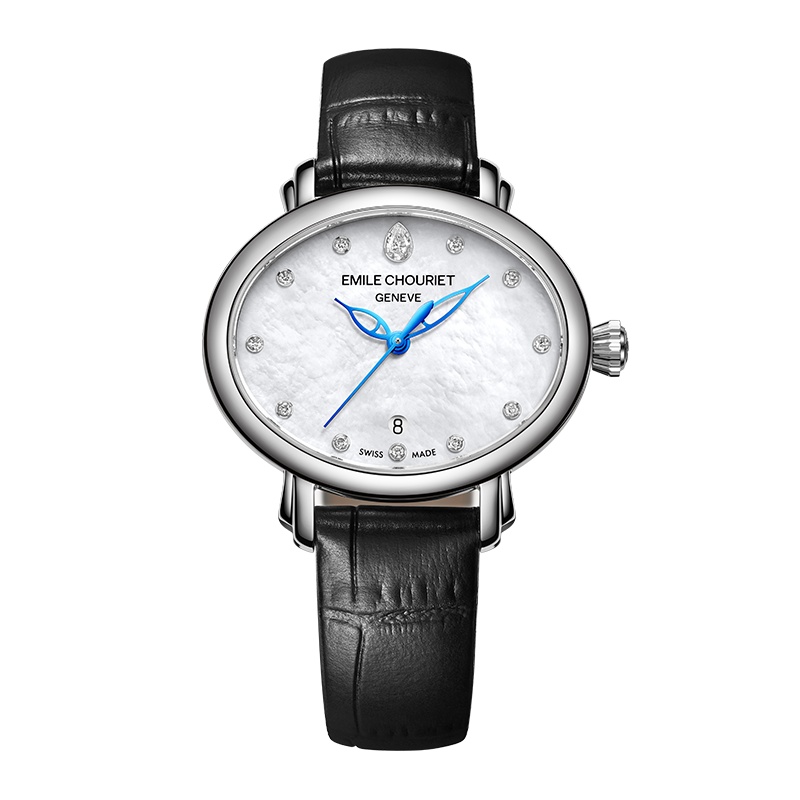 (Emile Chouriet)瑞士艾米龙表明珠系列女士机械表19.3886.L.6.6.87.2