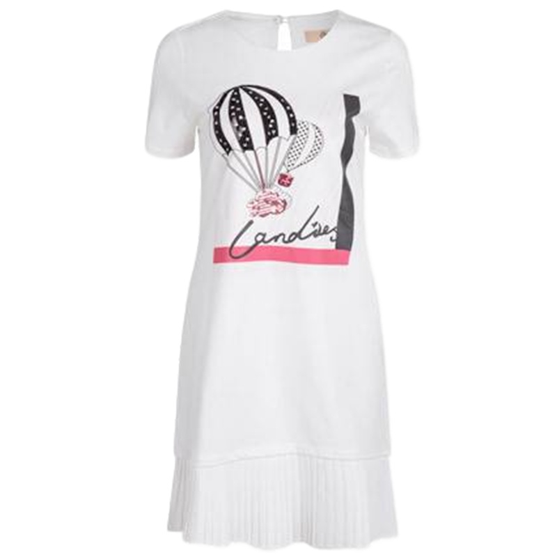 【福利款】拉夏贝尔甜美短袖圆领连衣裙