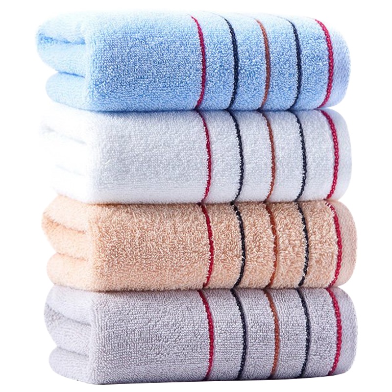 洁丽雅毛巾10条装 纯棉洗脸家用柔软吸水全棉洗澡大毛巾