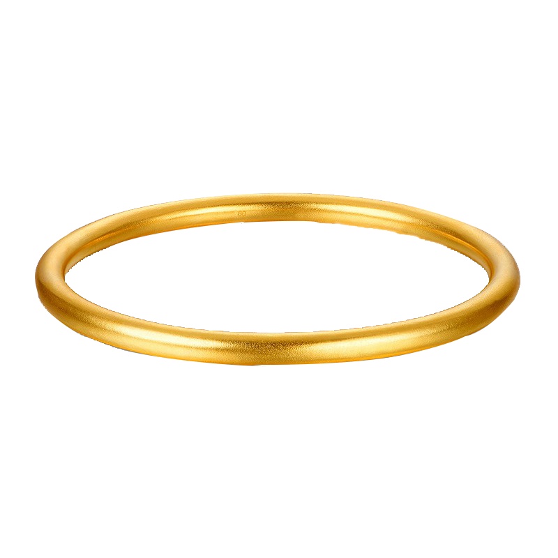 ZHAO LIANG 兆亮珠宝 网红黄金手镯女金手镯古法传承黄金镯子足金999光圈手镯