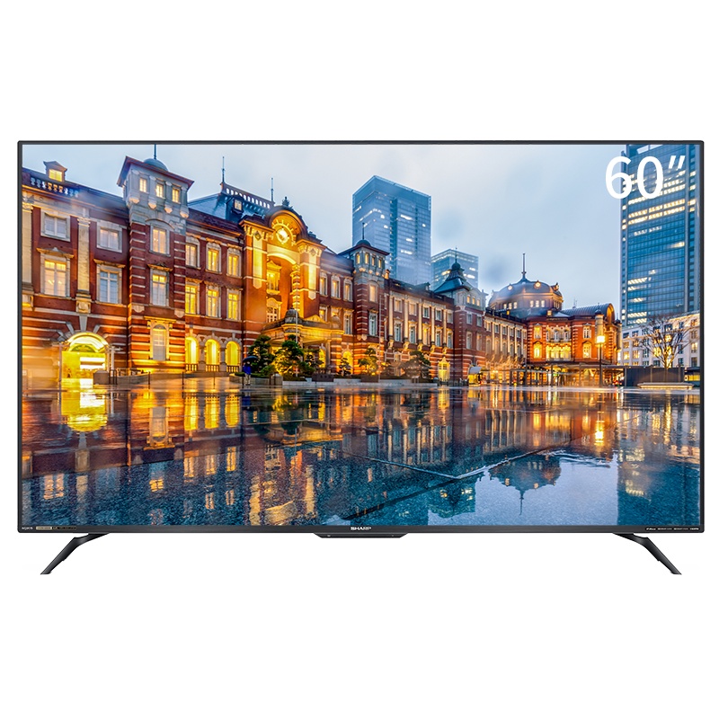 夏普/SHARP 60A7AC 60吋4K超清AI煌彩远场语音平板纤薄液晶电视机