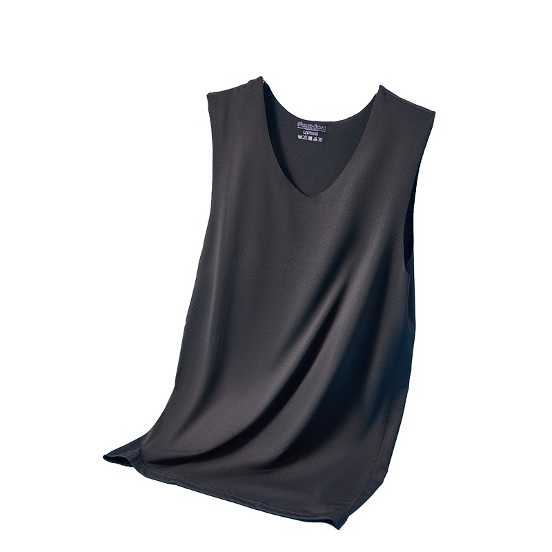 ENK紧身v领内衣运动鸡心领汗衫纯色男士打底背心男