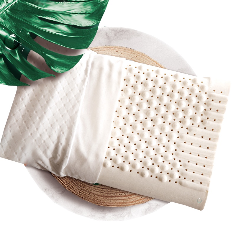 北极绒(Bejirog)天然乳胶枕泰国进口高低双面防螨枕头单人助眠枕