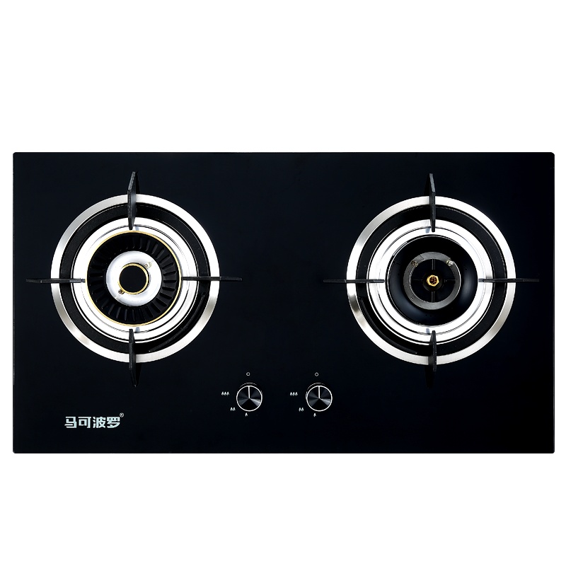 马可波罗(MKBL) 燃气灶双灶4.5KW大火力爆炒台嵌两用童锁保护钢化玻璃灶(提供安装)JZY-A4(339) 液化气