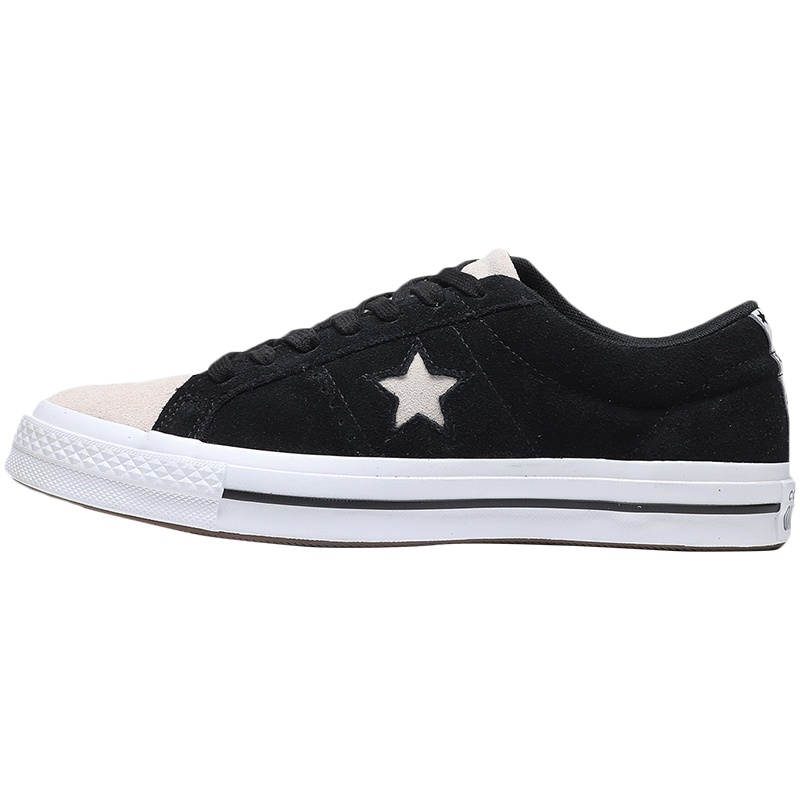 匡威男鞋女鞋帆布鞋One Star黑色翻毛低帮休闲运动鞋161551C