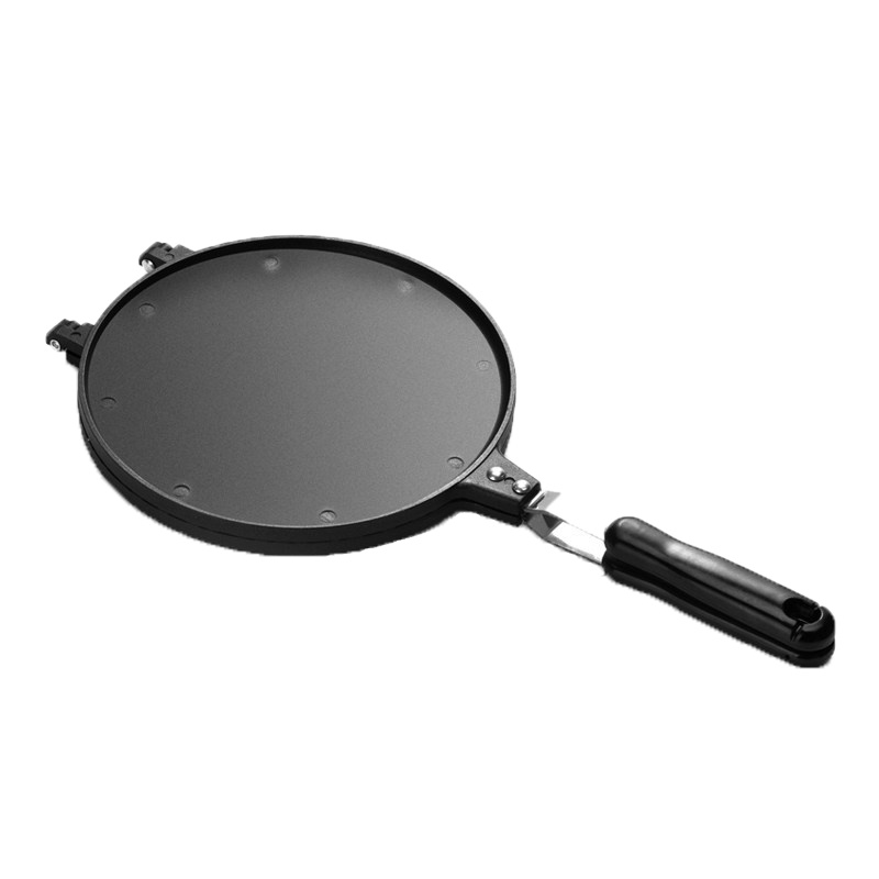 蛋糕模具家用圆形脆皮机燃气双面烘焙工具饼干蛋卷 22cm蛋卷模具+蛋卷棒+油刷+甜筒模具-收藏加购优先发货!定制商品