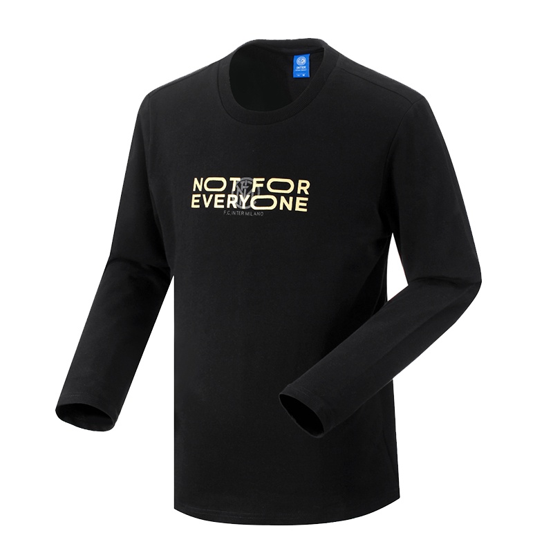 国际米兰足球俱乐部官方秋季男子运动训练舒适上衣修身印花卫衣套头衫(Inter Milan)