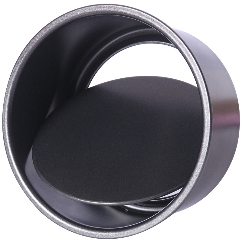 学厨 6寸加高不粘戚风蛋糕模具 可拆式乳酪芝士蛋糕海绵蛋糕模具 黑色圆形活底烘焙工具 WK9793