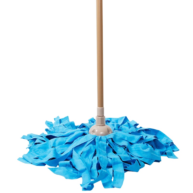 海斯迪克 HKQJ18 5只装 实用毛巾墩布拖把 漆杆 大号可拆卸替换拖布（颜色随机发货）老式拖把