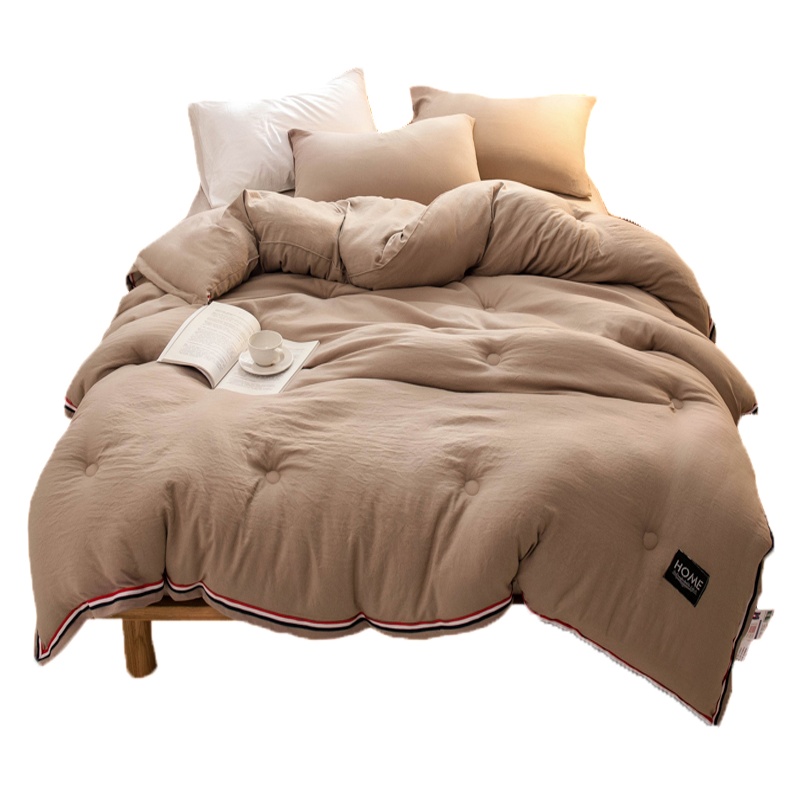 唛乐斯Mallas纯莫代尔九孔纤维保暖冬被子被芯 浪漫蕾丝花边绣花 优质九孔羽丝棉整张填充加厚保暖