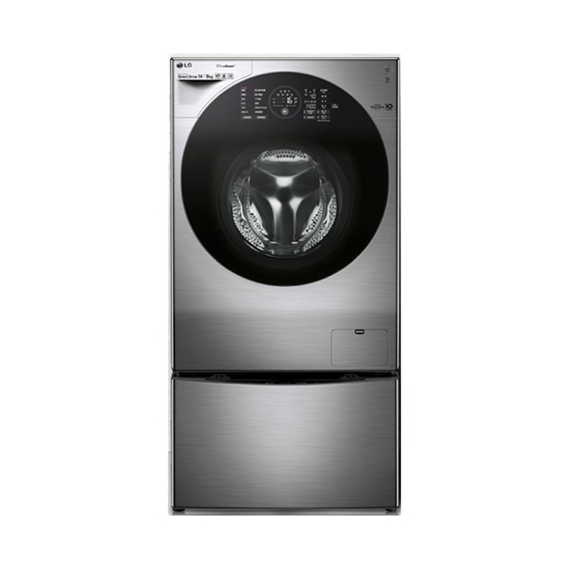 LG 14KG大容量洗烘 韩国原装 蒸汽除菌洗 6种智能手洗 滚筒波轮二合一洗衣机 WDRH657C7HW