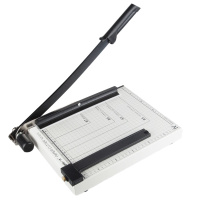 广博(GuangBo) QZD9214S 钢质切纸刀300*250mm 切纸厚度复印纸12张 冷轧钢底座不易变形