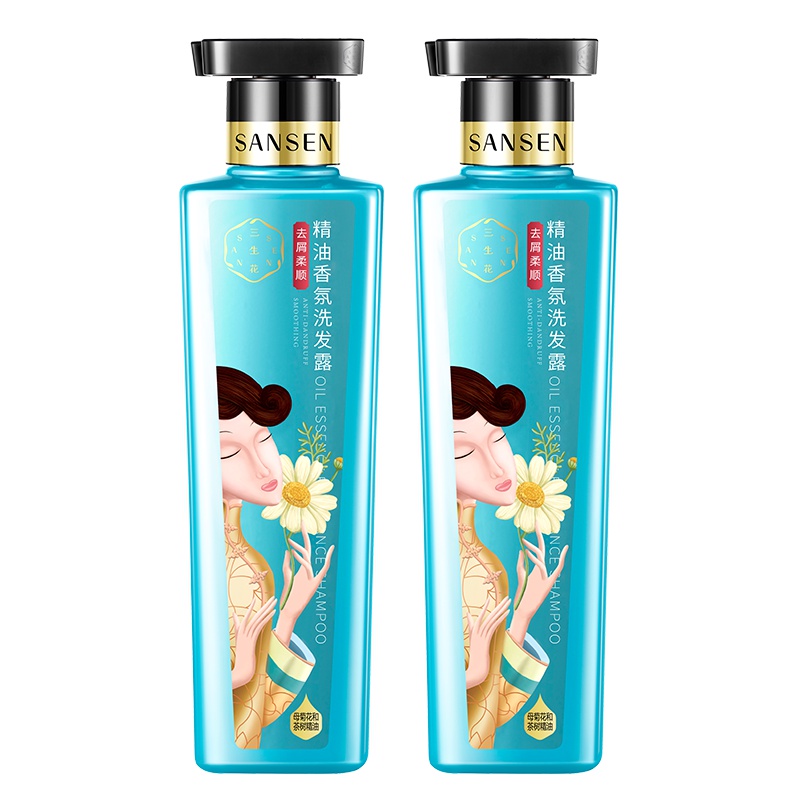 百雀羚三生花去屑柔顺洗发水500ml*2+10ml*6旅行装