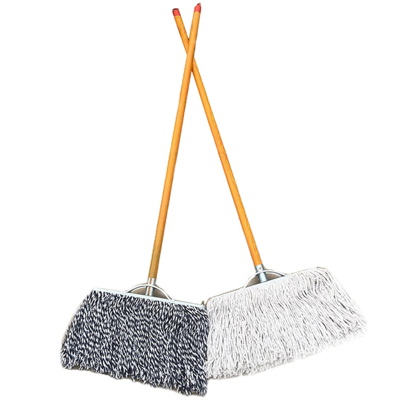 氢佳本源(H2Jawell) 蓝白色或者白色可选杆长115cm 棉线宽头15CM吸水手洗拖布 5把/组