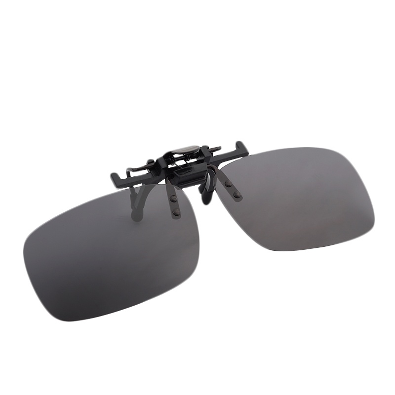 博利良品偏光太阳镜夹片上翻式 司机驾驶镜墨镜夹片 近视眼镜夹片 通用式 BL702黑灰色