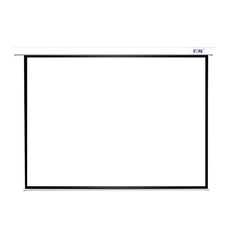 宏燕180英寸4:3 玻珠电动遥控幕布 投影仪幕布 投影幕布 投影机幕布 电动幕布 幕布