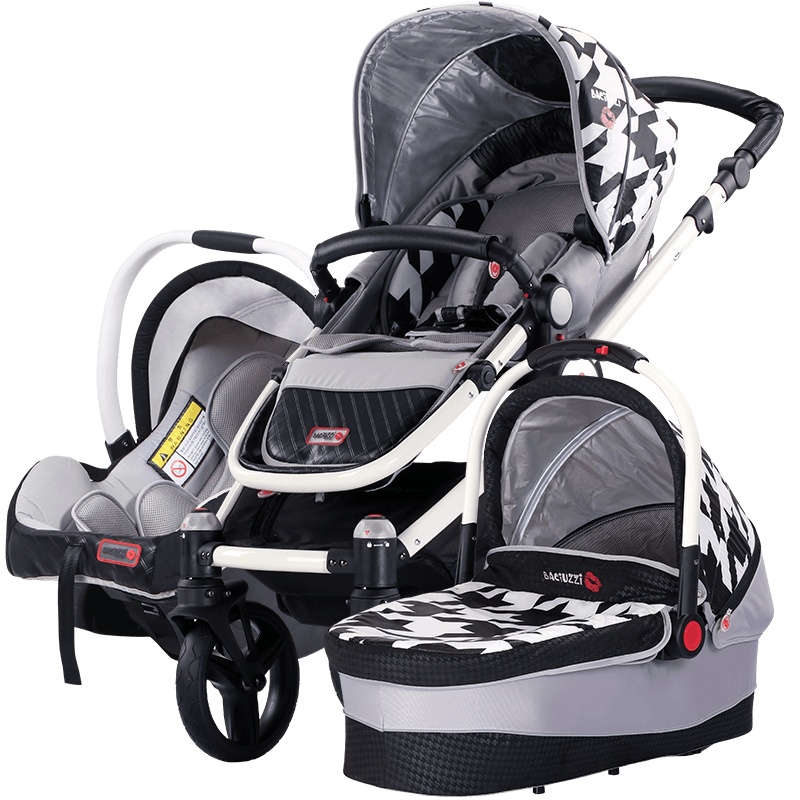 BACIUZZI帕琦婴儿推车高景观多功能避震婴儿车可坐可躺折叠便携