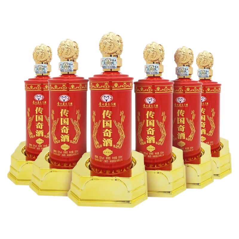 贵州茅台 传国奇酒 吉祥如意 浓香型白酒 52度 500ml*6 整箱装