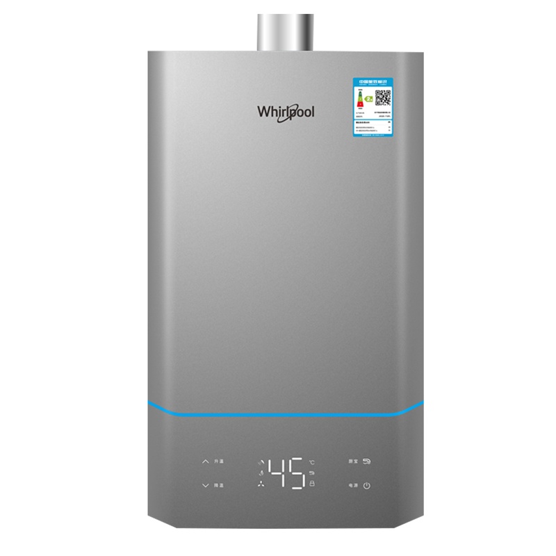 美国惠而浦(whirlpool)13升燃气热水器天然气 家用智能精控恒温 水气双调