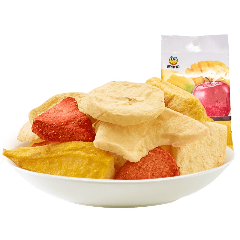 来伊份综合水果冻干25g果肉水果干冻干片蔬果干蜜饯来一份