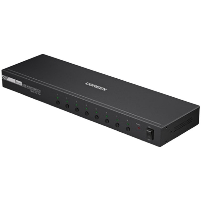 绿联(Ugreen) kvm切换器8进1出机架式录像机监控电脑鼠标70440
