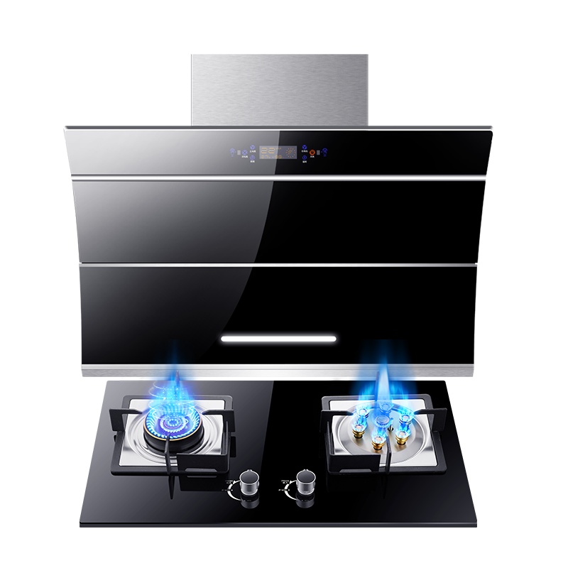 欢呼好太太[铜线电机 智能开合]大功率双核双电机22立方侧吸式油烟机灶具套餐T69+A118抽油烟机燃气灶烟灶套装天然气