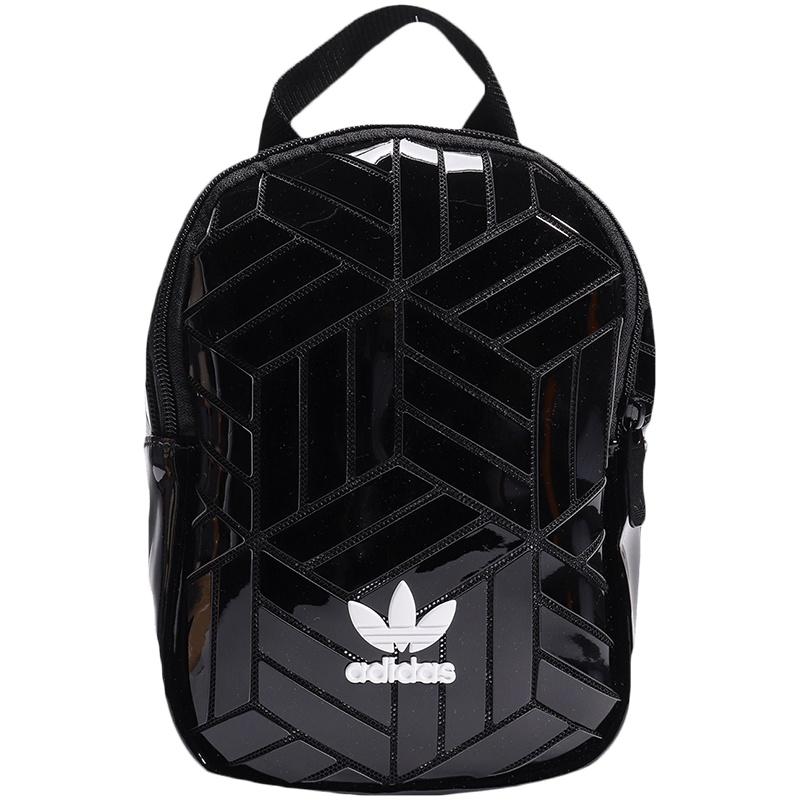 adidas阿迪达斯三叶草女包运动包菱形休闲双肩包FL9679