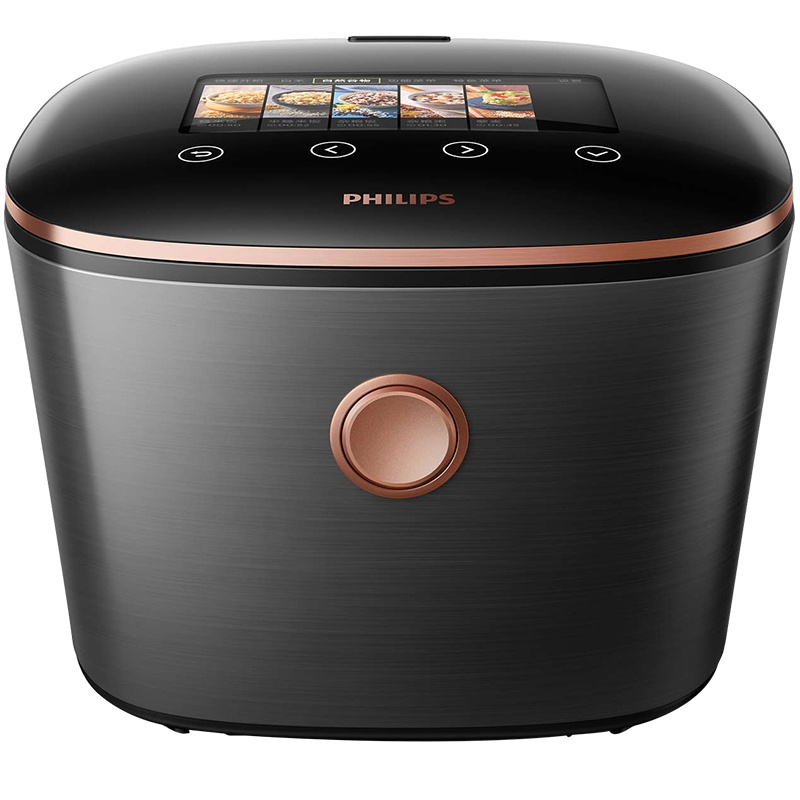 飞利浦(Philips) 电饭煲HD4588/00 珐琅铸铁火焱锅内胆 4L大容量 智芯回漩IH电磁加热 智能预约功能