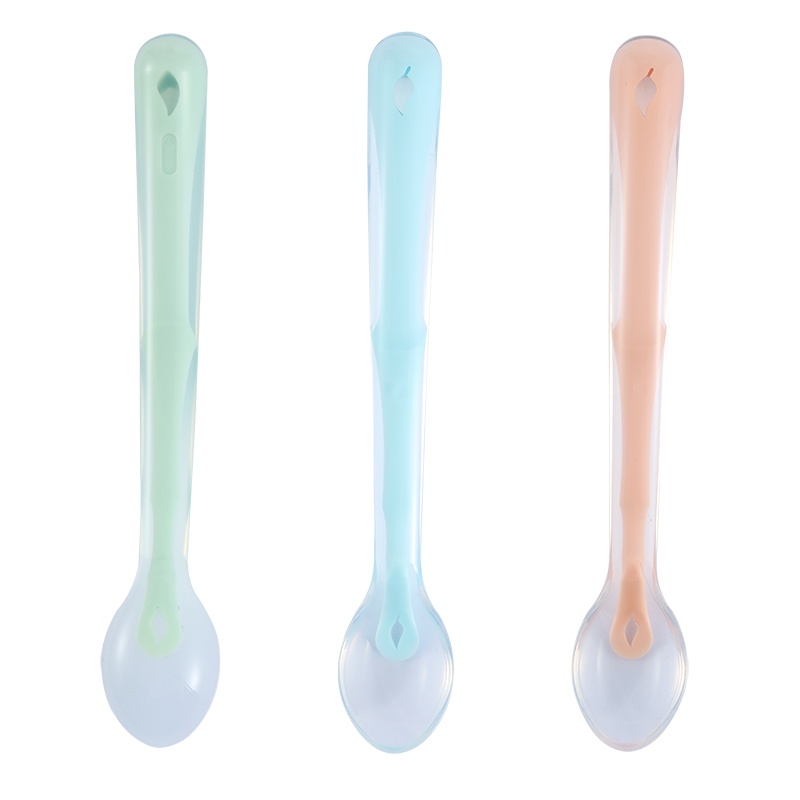 [Tree hope希望树]食品级硅胶勺 薄荷绿 新生儿喂水小勺子 儿童餐具 辅食喂养勺 软头