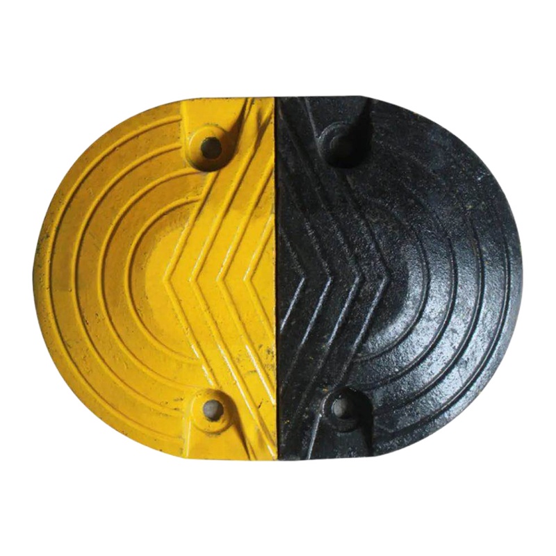 铸钢减速带铸铁汽车公路道路减速板交通设施橡胶减速带 35端头一对