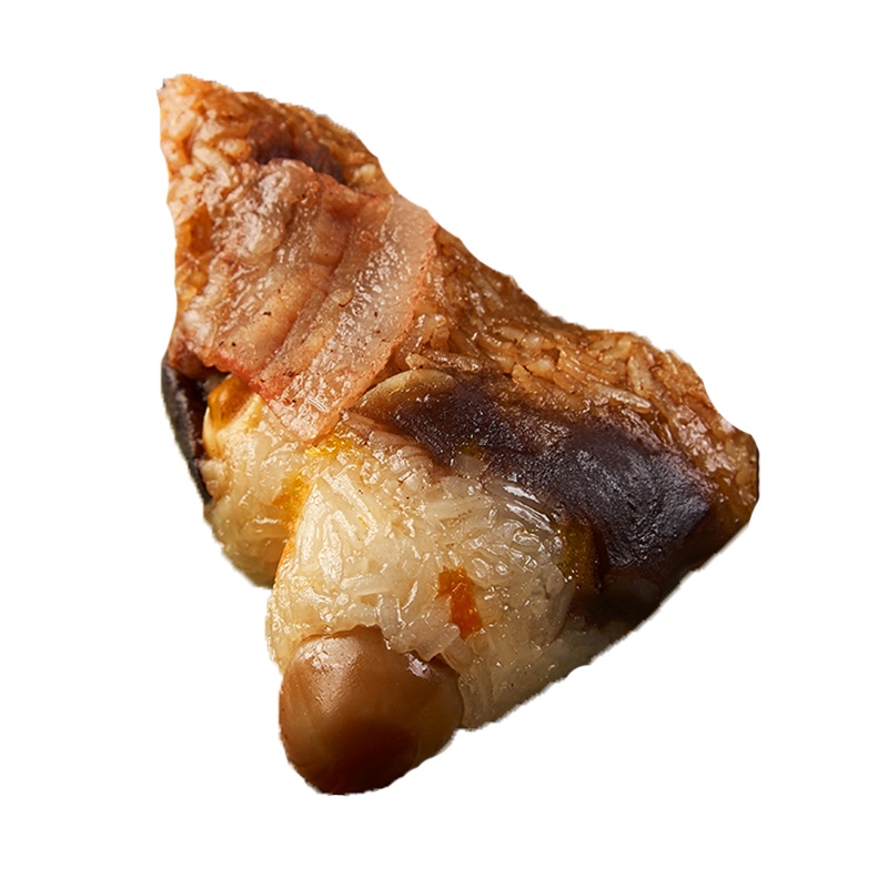 [料超多]小公园牌老妈宫粽球咸蛋黄板栗五花肉莲子白果香菇虾米桔饼咸甜双拼粽子