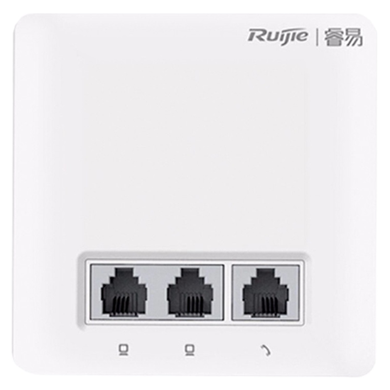 睿易 锐捷（Ruijie）面板式单频无线AP 企业级酒店别墅wifi接入 AC管理 RG-RAP100 白色