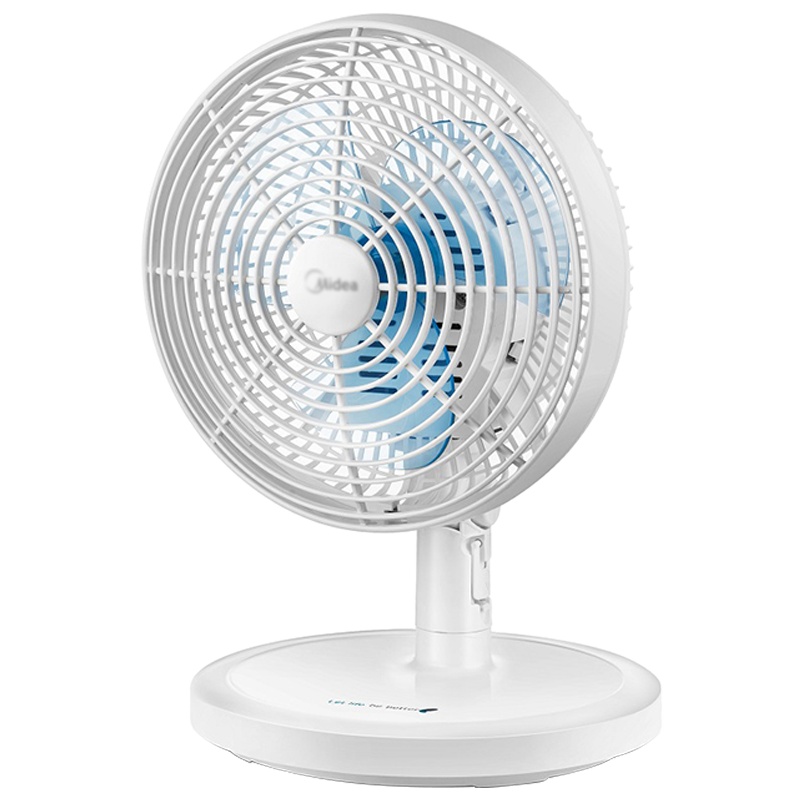 美的充电式电风扇USB续航7小时台式办公室摇头迷你台扇微风扇FTD15XA 1