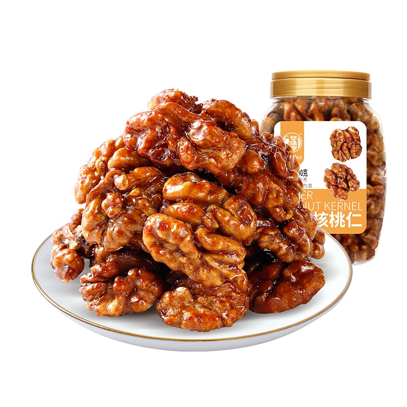 华味亨400g琥珀核桃仁罐装 整颗去壳核桃仁
