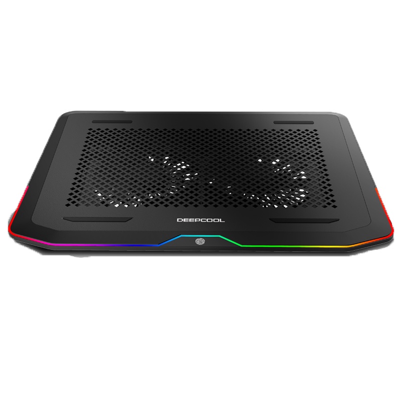 九州风神(DEEPCOOL) N80笔记本散热器 笔记本电脑支架 散热垫(RGB/适用于游戏本/超薄本)大风量