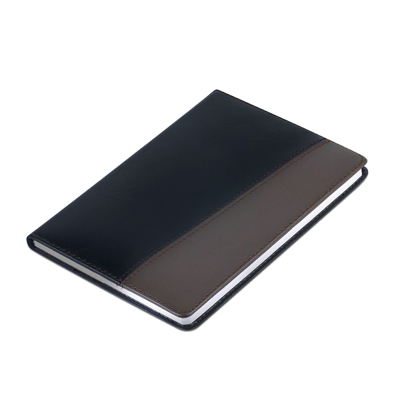 得力(deli)7913商务硬仿皮皮面本抄办公笔记本48K皮面办公笔记本便携记事本120张/本日记本子办公学生批发