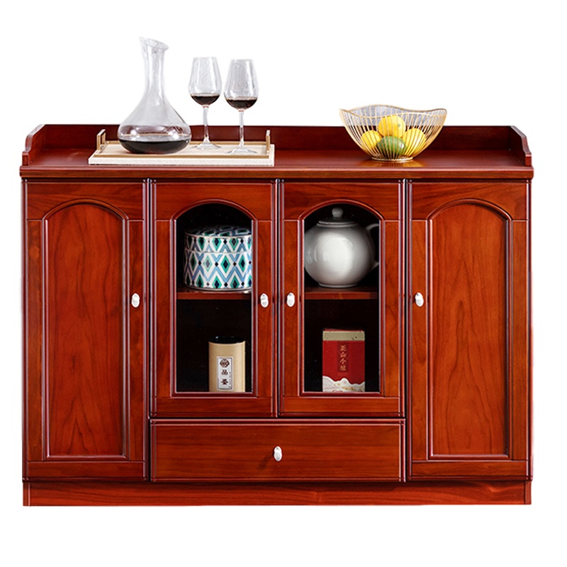鑫金虎 餐边柜现代简约茶水柜可放水桶酒水柜北欧餐厅带门储物柜厨房柜