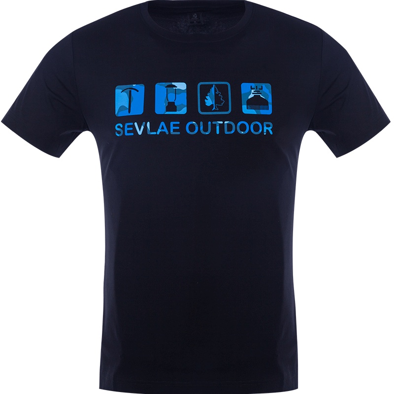 圣弗莱(sevlae)男式休闲T恤衫户外透气百搭运动短袖9122694623