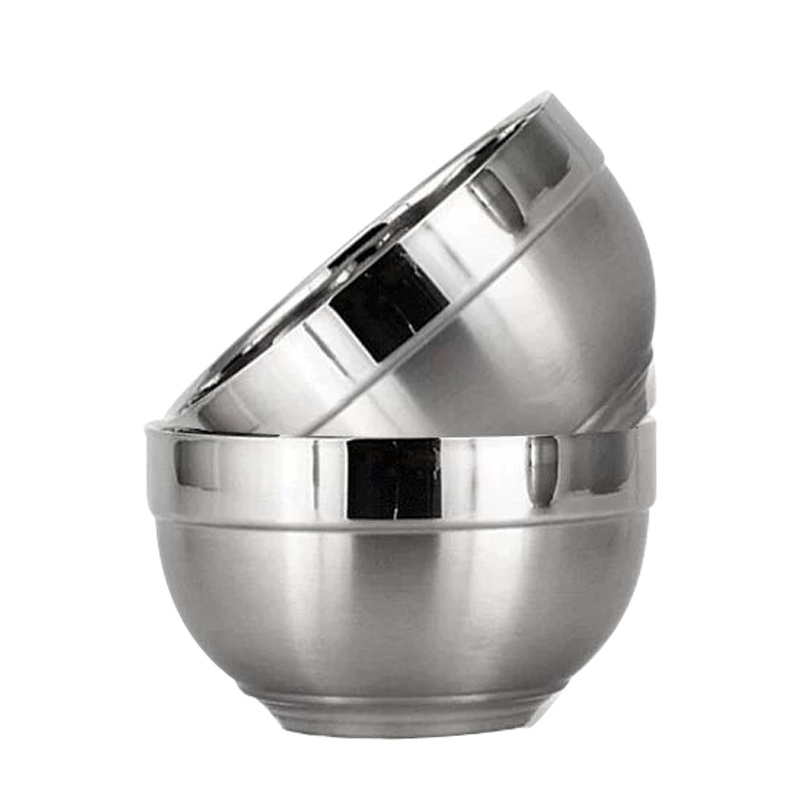 乐创(lecon)商用不锈钢餐碗直径10cm LC-J-GW01