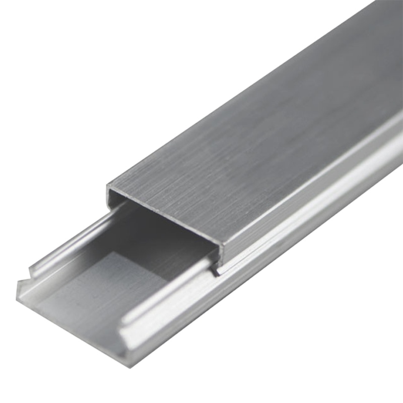 海斯迪克 gnjz-1417 铝合金方形线槽 (2个)20*20mm 加厚铝合金明装灯槽铝合金桥架点光源灯槽桥架线槽