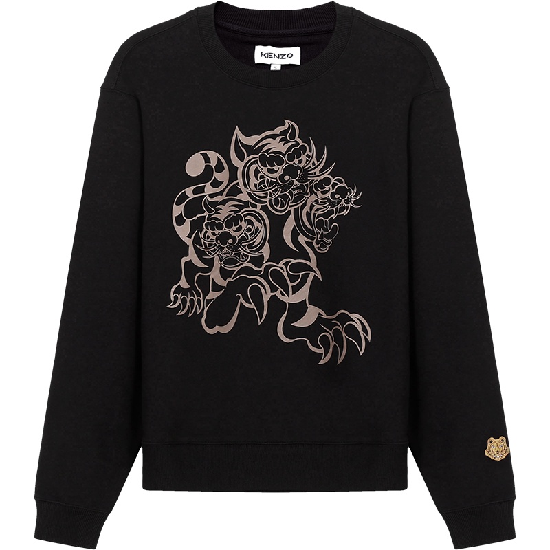 KENZO 高田贤三 男士 棉质圆领长袖卫衣运动衫 FB5 5SW010 4ML