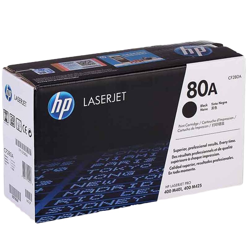 惠普CF280A 80A 黑色硒鼓