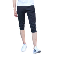 八哥运动裤夏季男百搭潮流直筒裤跑步休闲五分裤