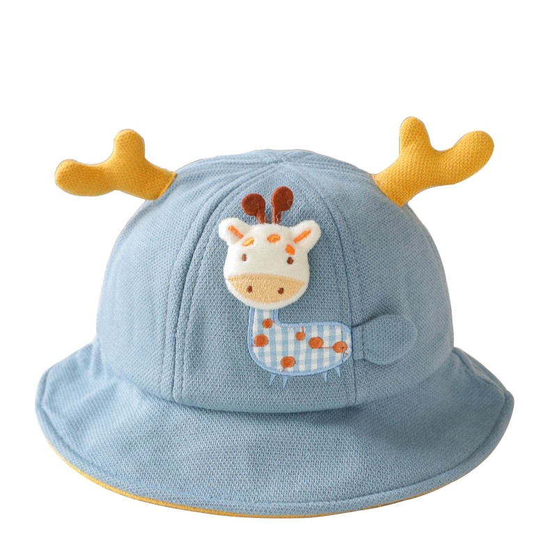 宝宝帽子婴儿帽子春秋款可爱卡通盆帽  3-6-12-24个月宝宝男女儿童帽