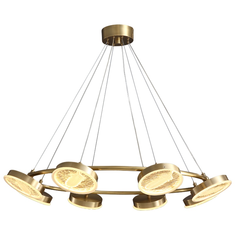 铜影 北欧全铜客厅吊灯后现代简约个性创意网红风格灯具轻奢卧室餐厅灯LSP9004