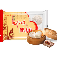 【中华特色】高邮馆 四美鲜肉包子300克共6只 早餐速冻包子扬州特产三和四美速冻面点食品冷冻包子