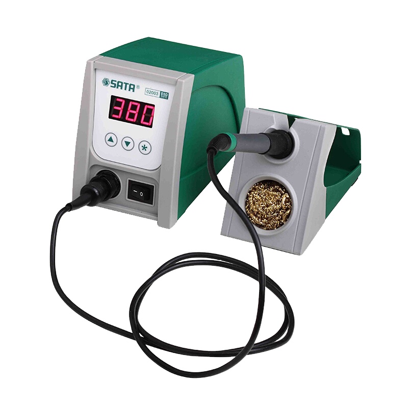 世达(SATA)02003工业级智能无铅焊台 可调温电烙铁数显电焊台 90W 1个