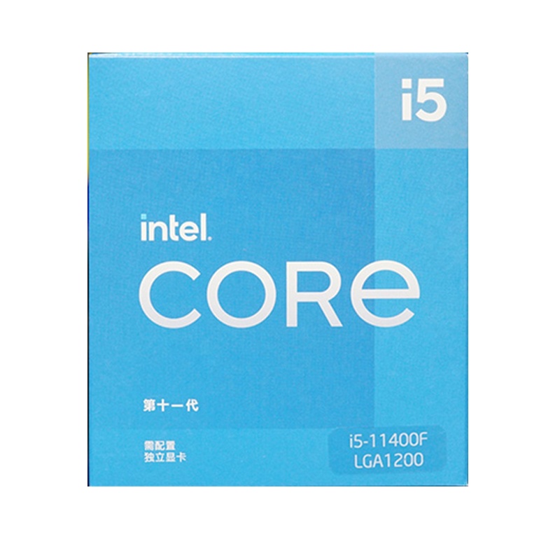 英特尔 Intel i5-11400F 6核12线程 盒装CPU处理器